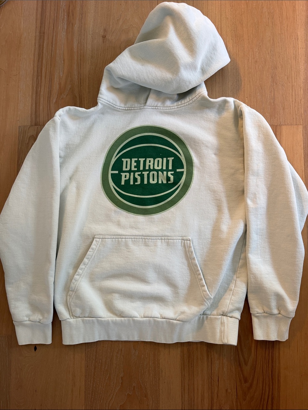 Adult Hoodie - Detroit Pistons pistachio hoodie with Green Logo